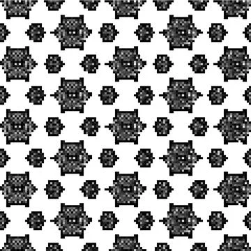 Pixel Artistic Seamless Pattern Design Resource Graphic Overlay Illustrazione stock