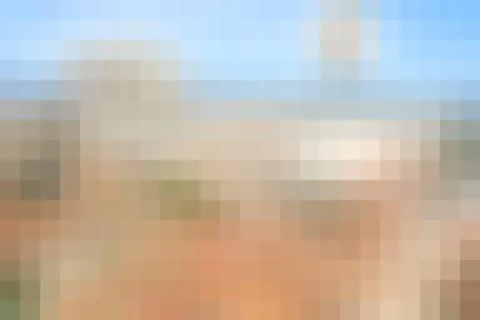 Pixel background pattern - pastel color grid blur texture. Stock Photos