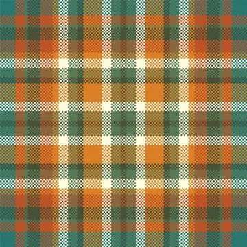 Pixel background vector design. Modern seamless pattern plaid. Square texture Stock Illustration