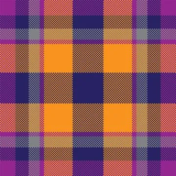 Pixel background vector design. Modern seamless pattern plaid. Square texture Stock Illustration