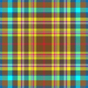 Pixel background vector design. Modern seamless pattern plaid. Square texture Stock Illustration