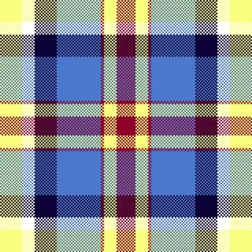 Pixel background vector design. Modern seamless pattern plaid. Square texture 스톡 일러스트