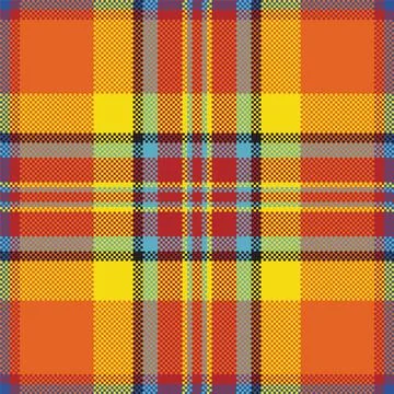 Pixel background vector design. Modern seamless pattern plaid. Square texture Stock Illustration