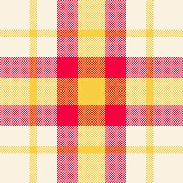 Pixel background vector design. Modern seamless pattern plaid. Square texture Stock Illustration
