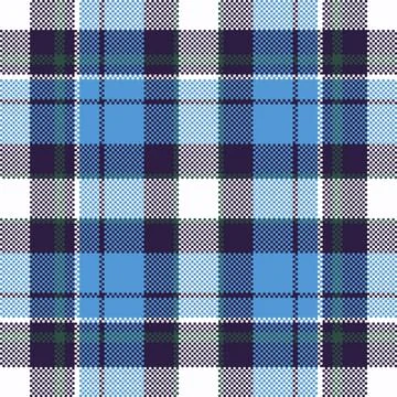 Pixel background vector design. Modern seamless pattern plaid. Square texture Stock Illustration