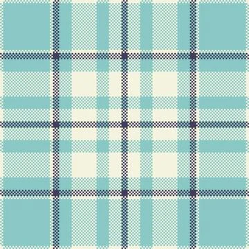 Pixel background vector design. Modern seamless pattern plaid. Square texture Stock Illustration