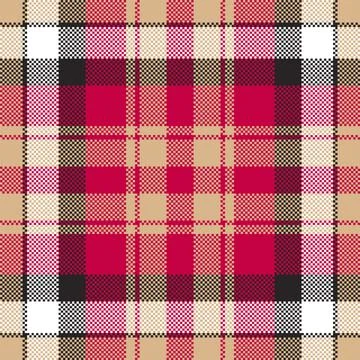 Pixel background vector design. Modern seamless pattern plaid. Square texture Stockillustratie