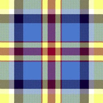 Pixel background vector design. Modern seamless pattern plaid. Square texture Illustrazione stock