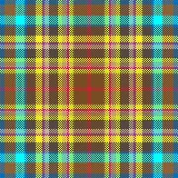 Pixel background vector design. Modern seamless pattern plaid. Square texture Stock Illustration