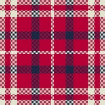 Pixel background vector design. Modern seamless pattern plaid. Square texture Stock Illustration