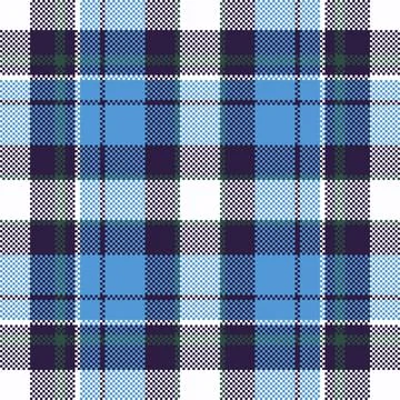 Pixel background vector design. Modern seamless pattern plaid. Square texture Illustrazione stock