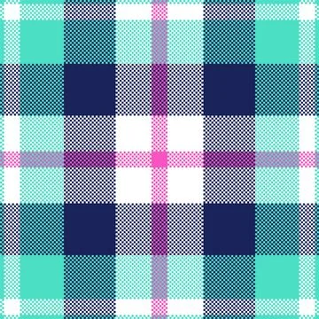 Pixel background vector design. Modern seamless pattern plaid. Square texture 스톡 일러스트