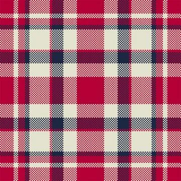 Pixel background vector design. Modern seamless pattern plaid. Square texture Stock Illustration