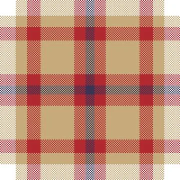 Pixel background vector design. Modern seamless pattern plaid. Square texture Stock Illustration