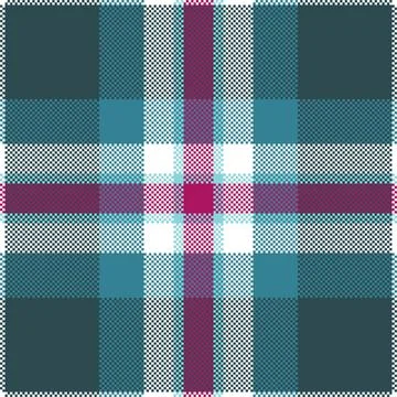 Pixel background vector design. Modern seamless pattern plaid. Square texture Illustrazione stock