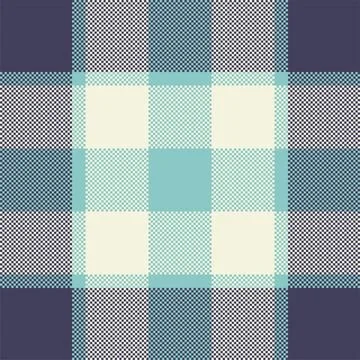 Pixel background vector design. Modern seamless pattern plaid. Square texture Stock Illustration