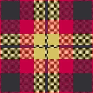 Pixel background vector design. Modern seamless pattern plaid. Square texture Stock Illustration