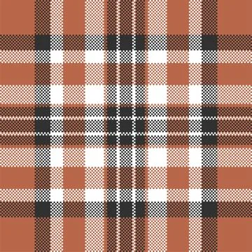 Pixel background vector design. Modern seamless pattern plaid. Square texture Stock Illustration
