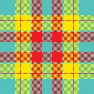 Pixel background vector design. Modern seamless pattern plaid. Square texture Stock Illustration