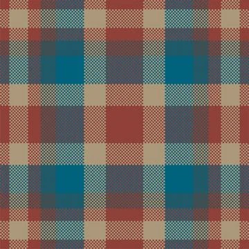 Pixel background vector design. Modern seamless pattern plaid. Square texture Stock Illustration
