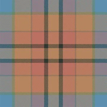 Pixel background vector design. Modern seamless pattern plaid. Square texture Stock Illustration