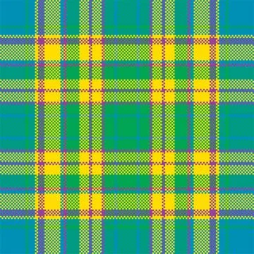 Pixel background vector design. Modern seamless pattern plaid. Square texture 스톡 일러스트