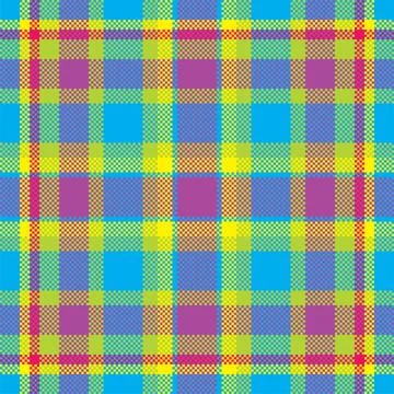 Pixel background vector design. Modern seamless pattern plaid. Square texture イラスト素材