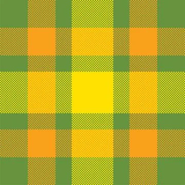 Pixel background vector design. Modern seamless pattern plaid. Square texture Stock Illustration