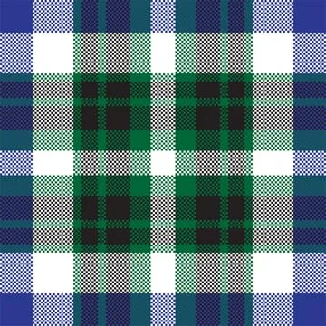 Pixel background vector design. Modern seamless pattern plaid. Square texture Stockillustratie