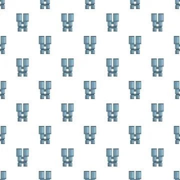 Pixel binoculars pattern for vision exploration concept background Stock Illustration