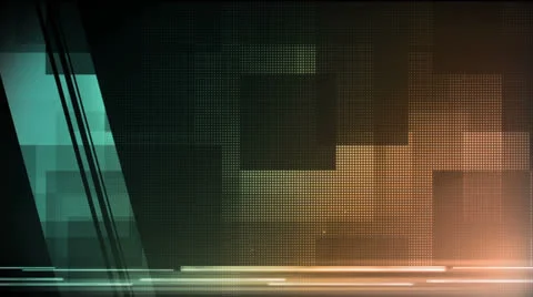 Pixel Block Blue Amber Stock Footage 26059897