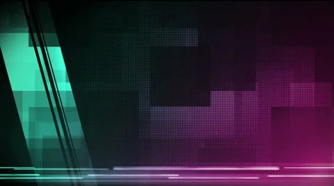 Pixel Block Pink Teal Stock Footage 26060113
