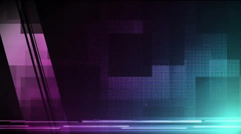 Pixel Block Purple Blue Stock Footage 26060169