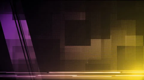 Pixel Block Purple Yellow Stock Footage 26060196