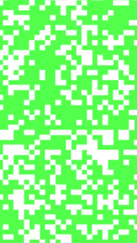 Pixel Block Transition Green Screen Vertical White Square Mosaic Dissolve Effect Stock Footage 335579693