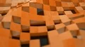 Pixel blocks background game screen 3d plastic digital display voxel 4k or 4k+ Resolution