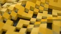 Pixel blocks background game screen 3d plastic digital display voxel 4k or 4k+ Resolution