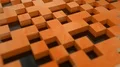 Pixel blocks background game screen 3d plastic digital display voxel 4k or 4k+ Resolution