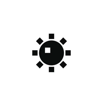 Pixel bomb explosion icon. Black ball with squares Stock Illustration