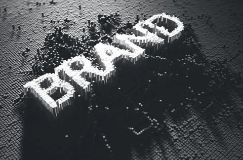 Pixel Brand Concept 스톡 일러스트