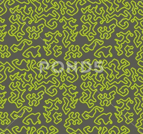 Seamless Camouflage Pattern With Pixel Effect Stock Illustration