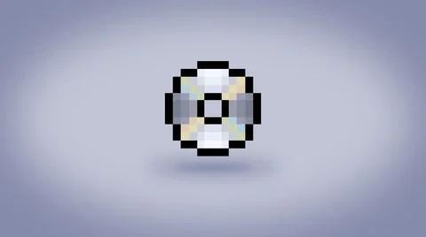 Pixel CD or DVD disc background - high res 8 bit wallpaper Stock Illustration