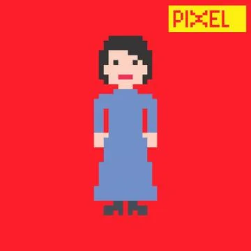 Pixel character Illustration