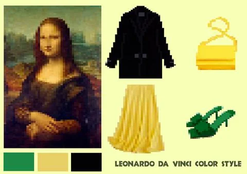 Pixel clothes set 스톡 일러스트