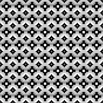 Pixel Concentric Ring Geometric Pattern Illustrazione stock