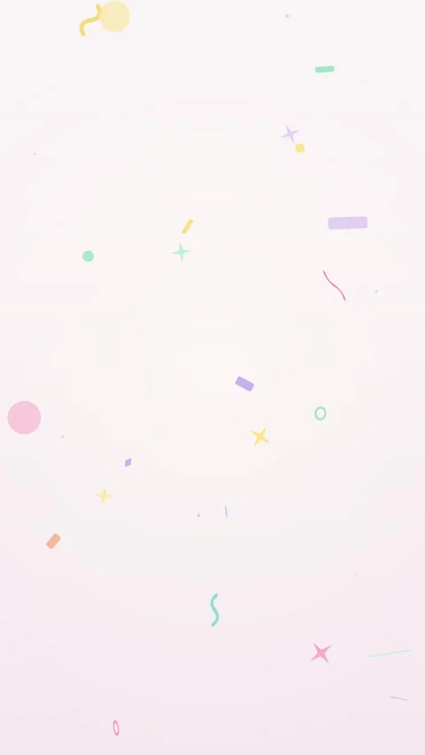Pixel confetti motion graphic animation background with pastel shapes Stock Footage 346740125