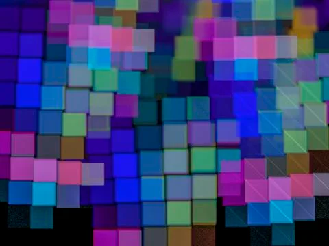 Pixel, Creative background with colored squares as a mosaic, decorative image Foto stock
