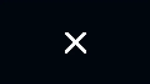 Pixel cross glitch icon animated. Video stock 168005795
