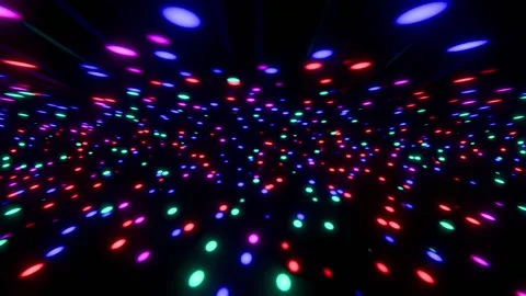 Pixel dance vibrant light dot cascade loop animated background Stock Footage 311997328