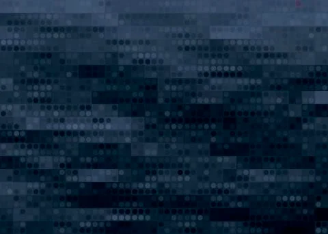 Pixel dark blue vector volumetric background Illustrazione stock